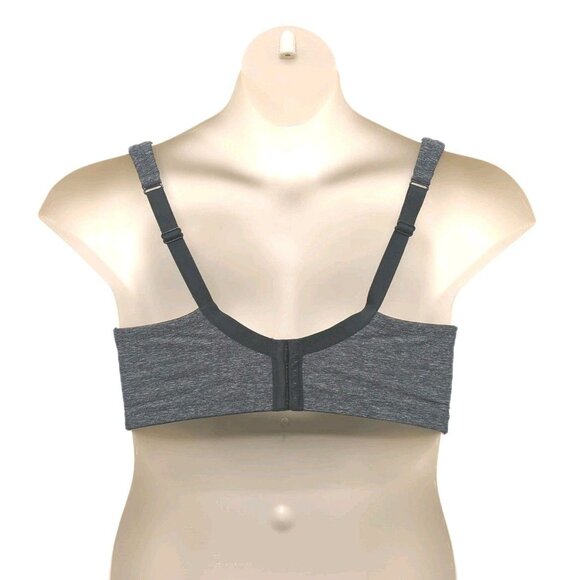 Lane Bryant Cacique Women Bra Full Coverage Lightly Lined 44C Gray Black w/Lace - Picture 3 of 10